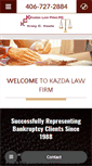 Mobile Screenshot of kazdalawfirmmt.com