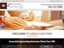 Tablet Screenshot of kazdalawfirmmt.com